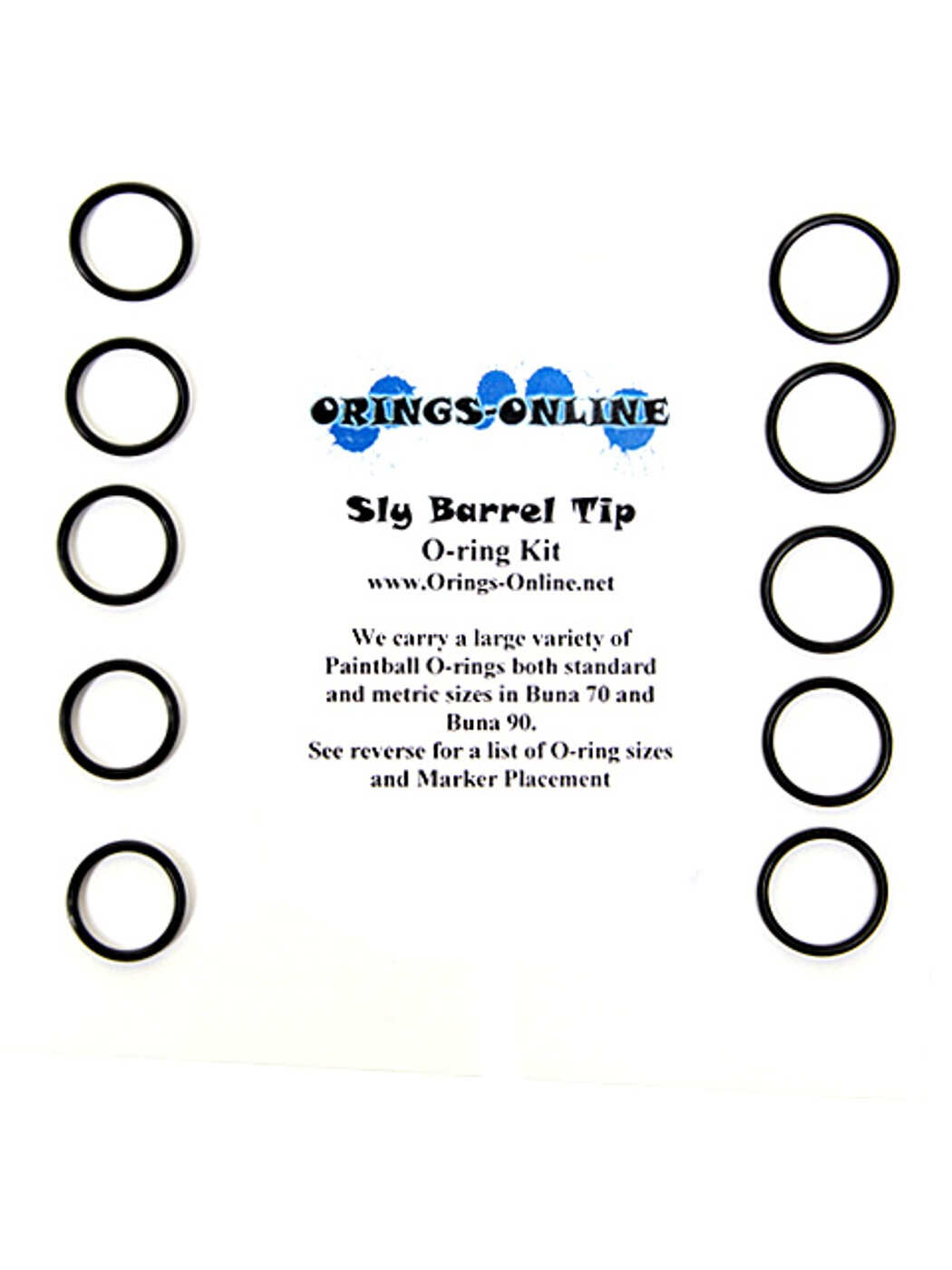 25 pack of Sly Barrel Paintball O-rings